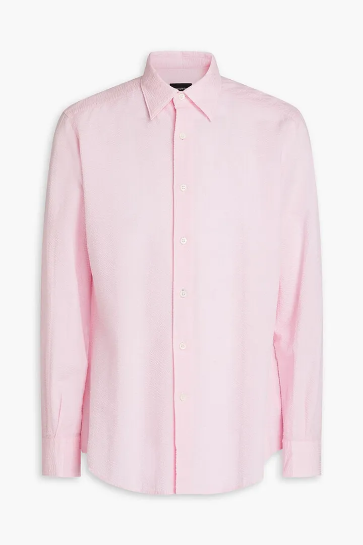 Cotton-seersucker shirt