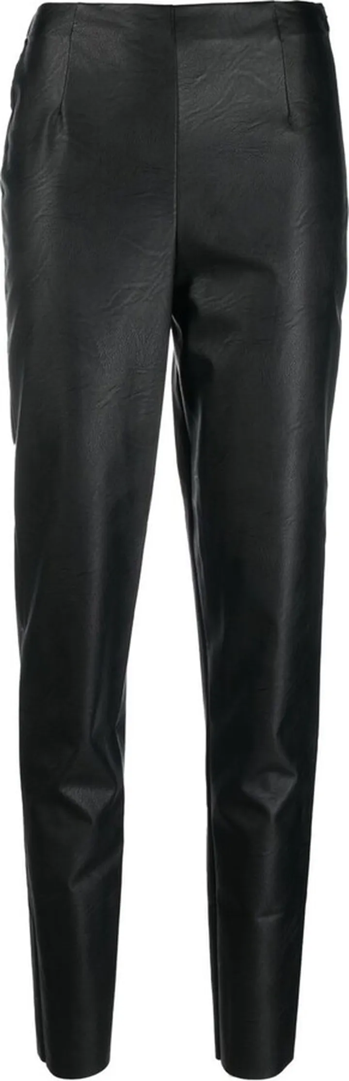 Faux-Leather High-Waisted Leggings