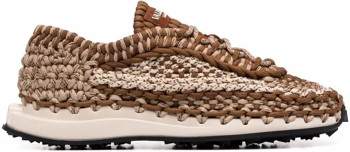 Crochet Low-Top Sneakers