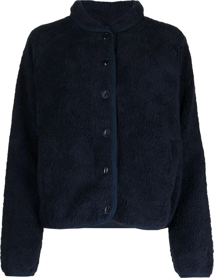 Beach textured-finish bomber jacket