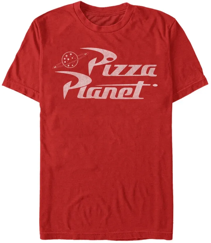 Fifth Sun Men's Pizza Planet Short Sleeve Crew T-shirt