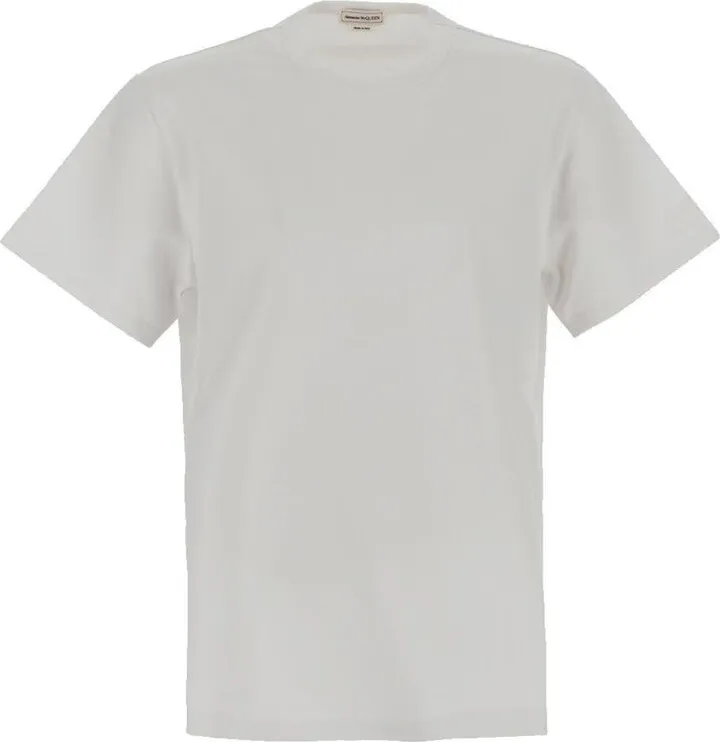 Alexander McQueen Logo Embroidered Crewneck T-Shirt