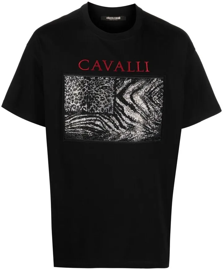 Animalier-print cotton T-shirt