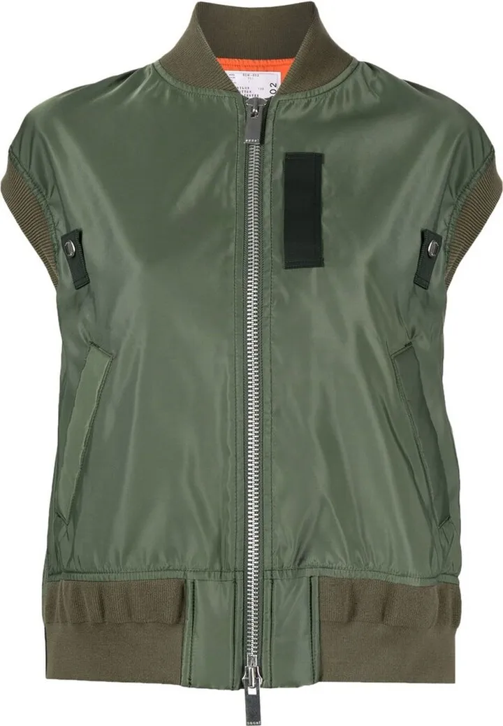 Sleeveless Bomber Jacket