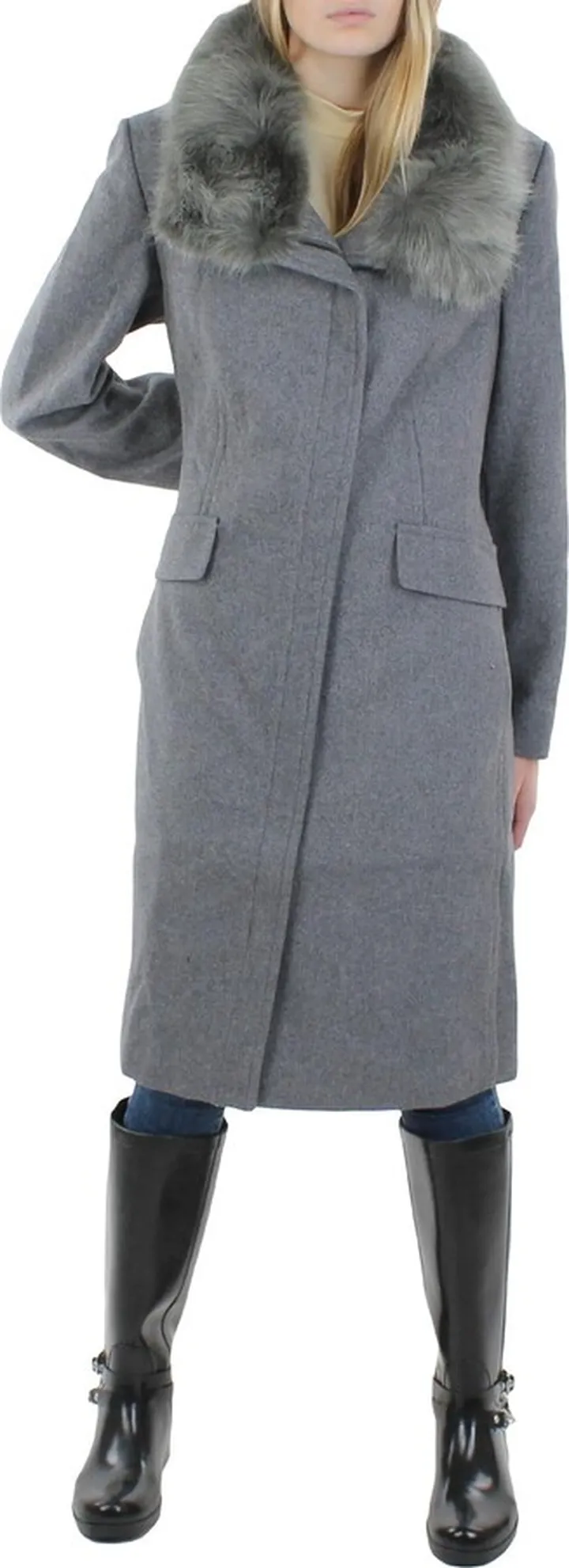 Womens Wool Long Wool Coat
