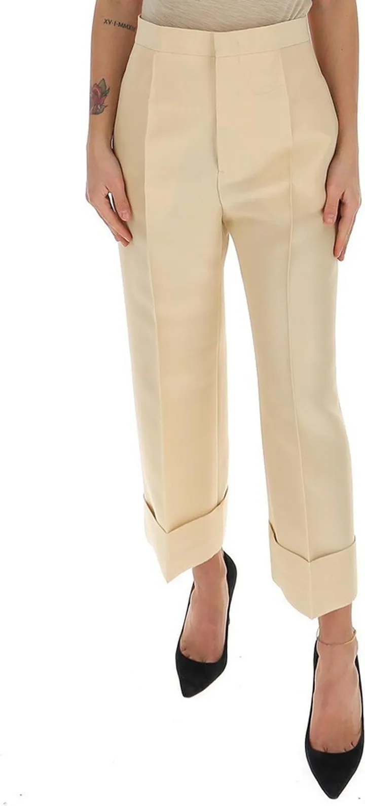 High-waisted Tailored Trousers