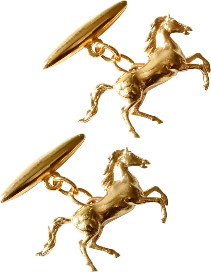 Lee Renee - Horse Cufflinks - Gold