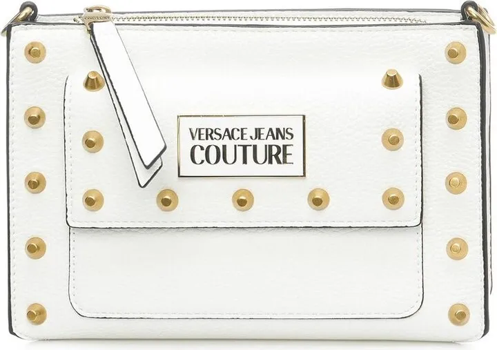 Versace Jeans Couture Studded Zipped Shoulder Bag