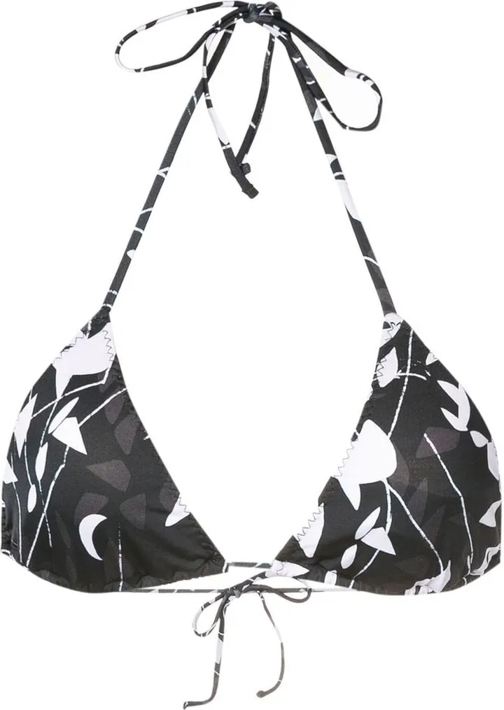 Chapin abstract-pattern bikini-top