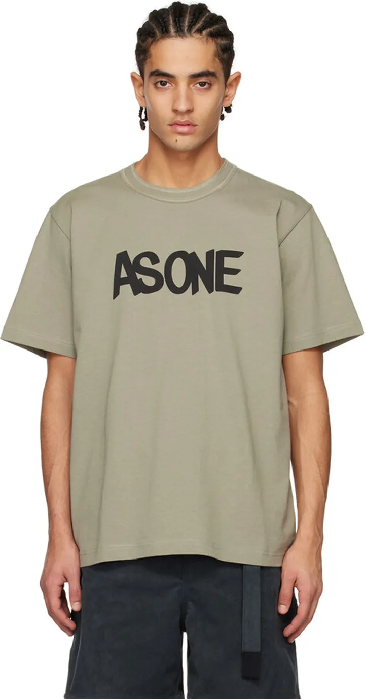 sacai Khaki 'As One' T-Shirt