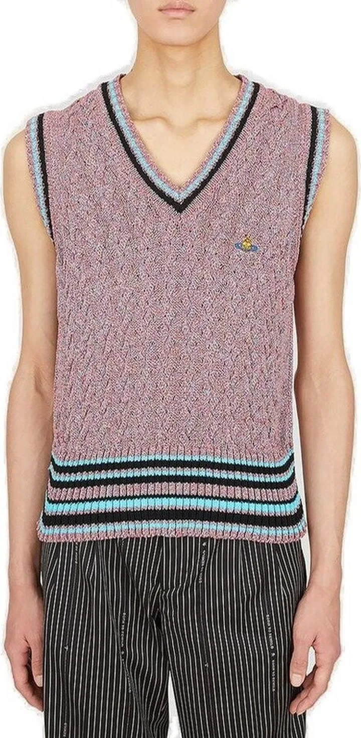 Vivienne Westwood Orb Embroidered Knit Vest