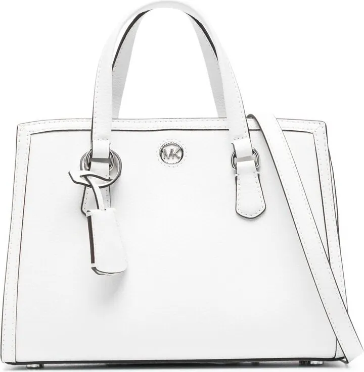 Leather Logo-Plaque Handbag