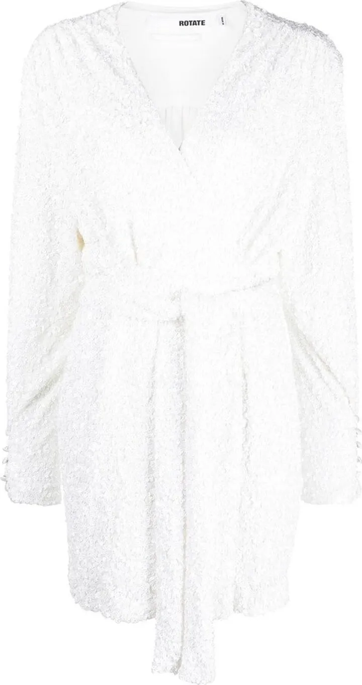 Samantha sequin wrap dress