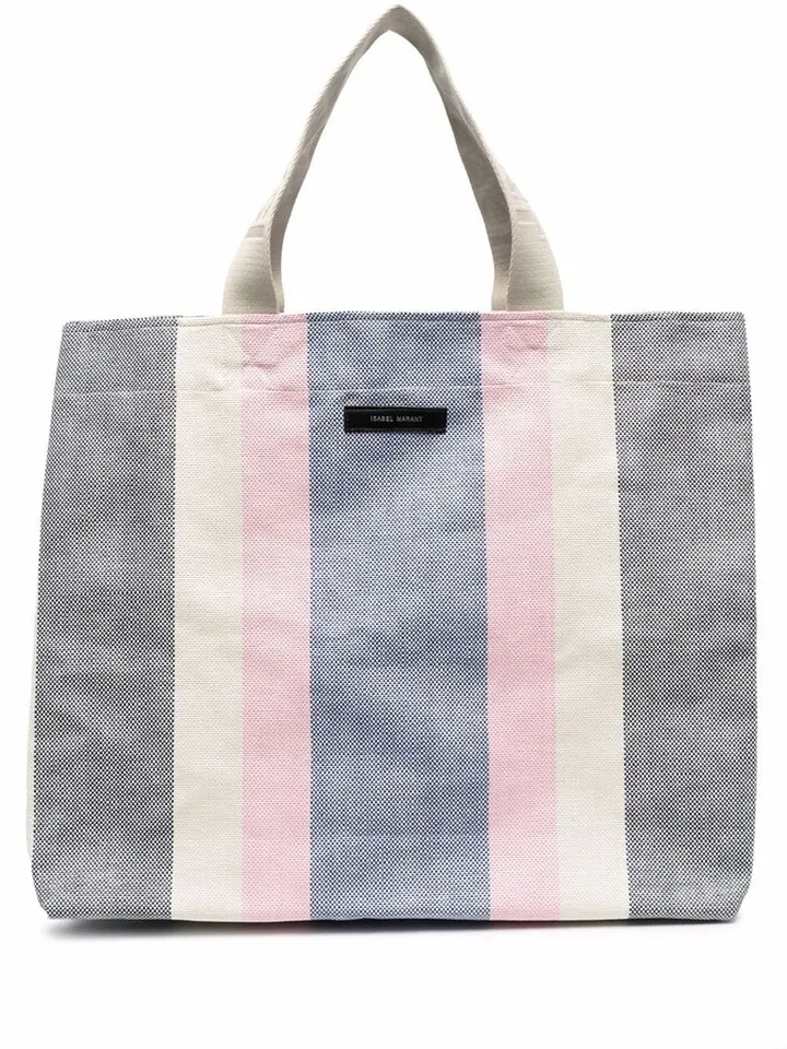 Itak colour-block stripe tote bag