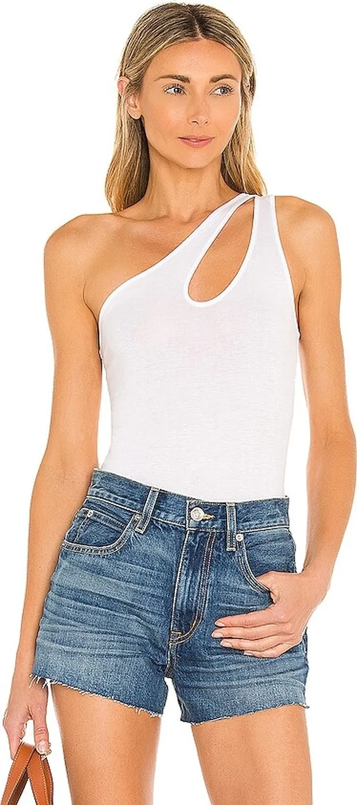 Cut Out Shoulder Bodysuit