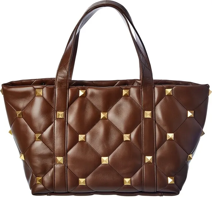 Valentino Roman Stud Leather Tote