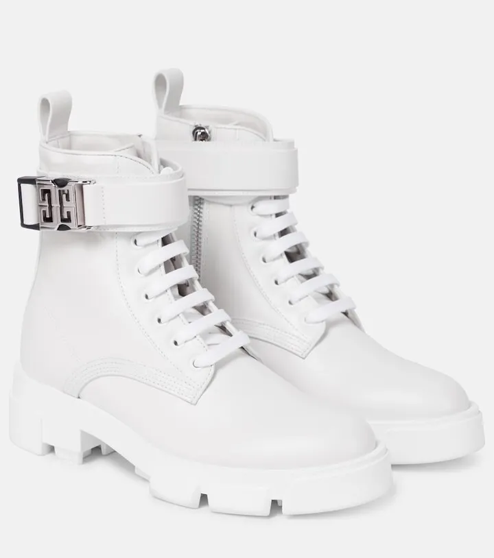 Terra leather combat boots