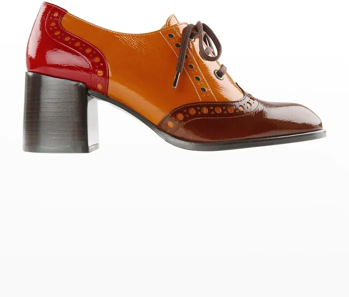 Gamiku Colorblock Heeled Derby Loafers