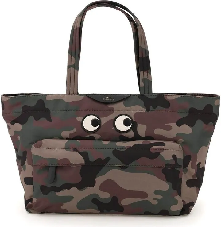 Anya Hindmarch Eyes Camouflage Printed Tote Bag