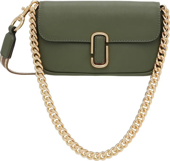 Marc Jacobs Green 'The J Marc Mini' Shoulder Bag