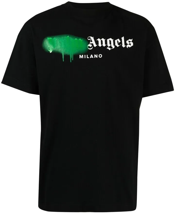 sprayed logo cotton T-shirt