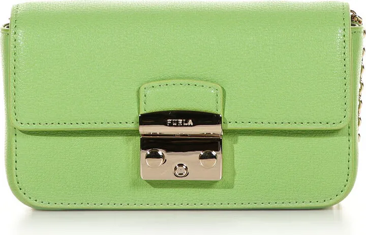Metropolis Mini Green Shoulder Bag