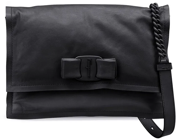 Viva Puffy Calfskin Leather Shoulder Bag