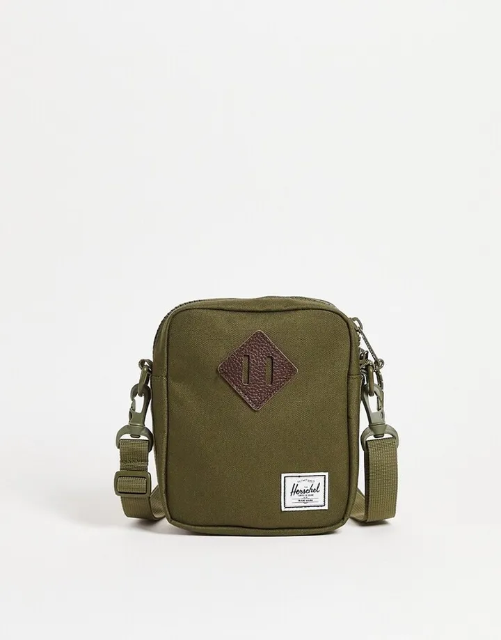 Herschel Supply Co Heritage cross body bag in ivy green