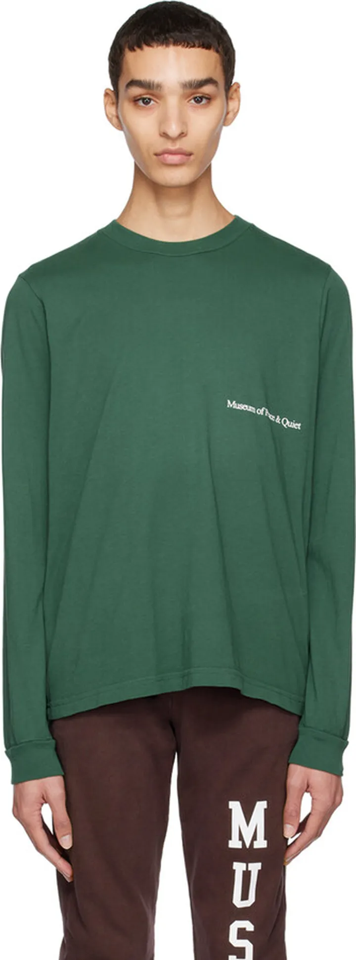 Museum of Peace & Quiet Green 'A Leisure Company' Long Sleeve T-Shirt