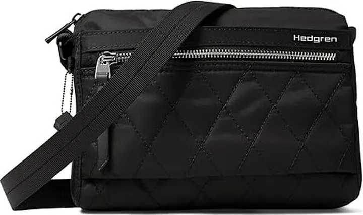 Hedgren Eye RFID Shoulder Bag (Quilted Black) Shoulder Handbags
