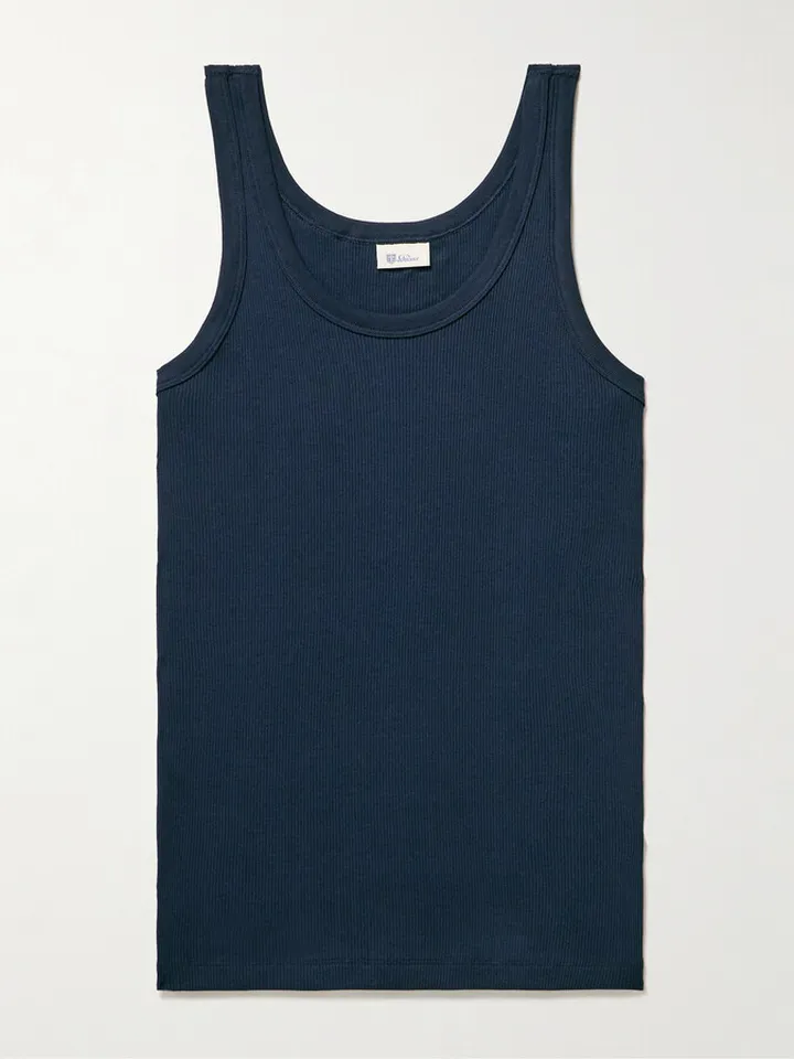 Friedrich Slim-Fit Ribbed Organic Cotton-Jersey Tank Top