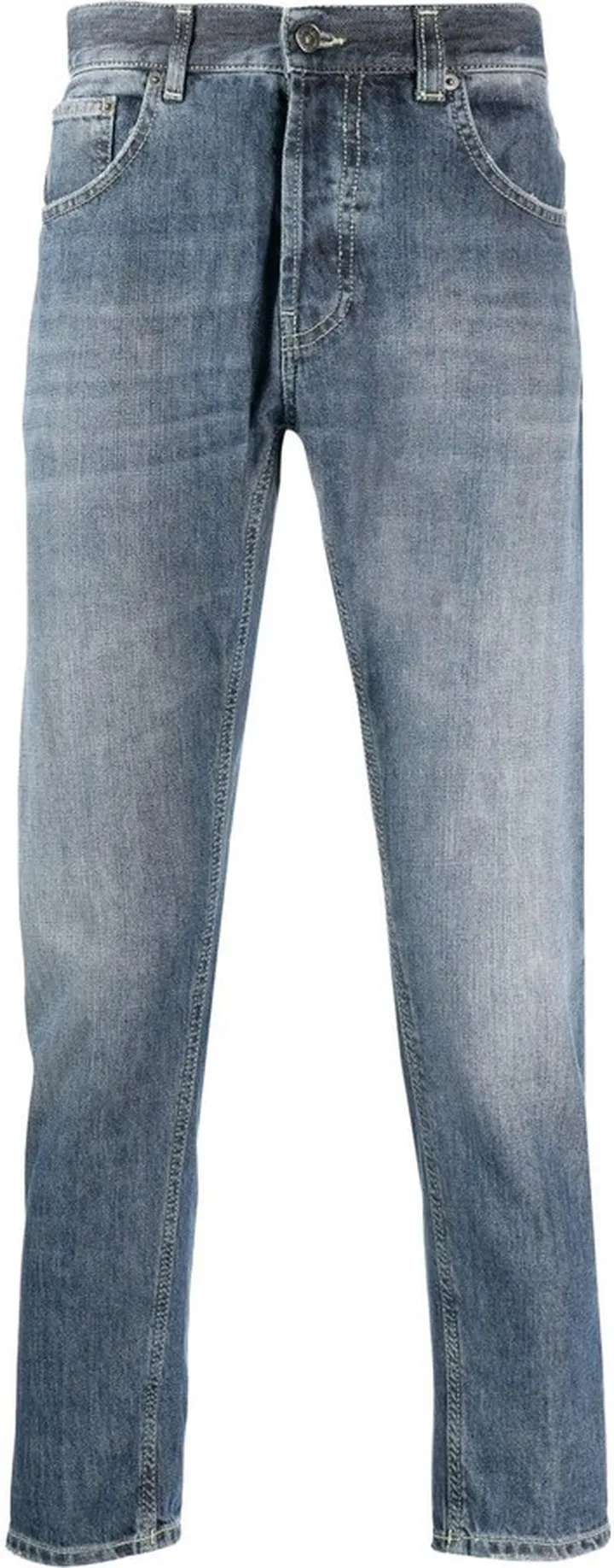 Mid-Rise Tapered Jeans