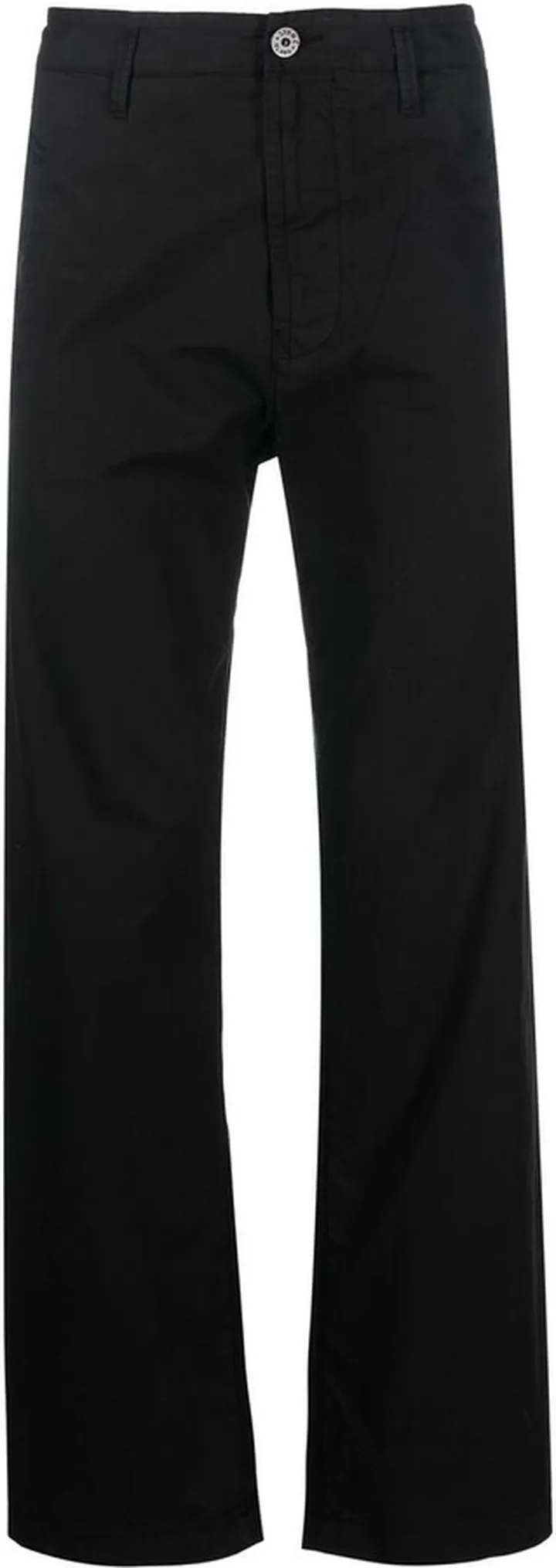 Compass-motif straight-leg trousers