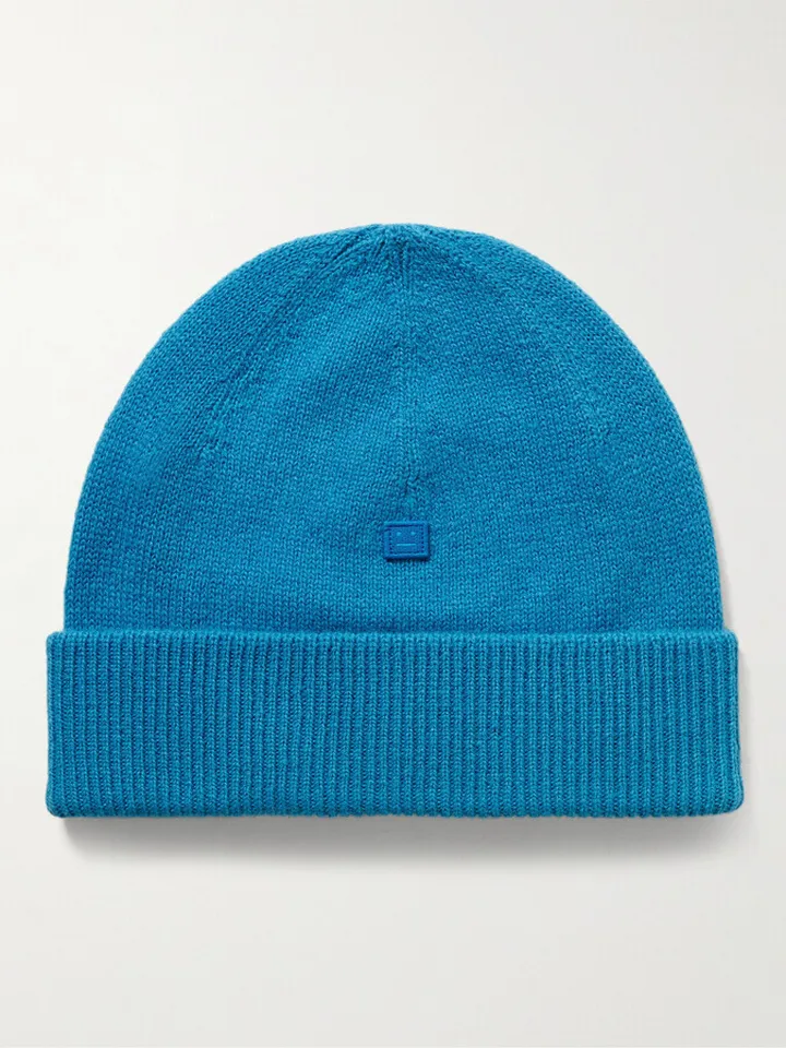 Logo-Appliquéd Wool Beanie