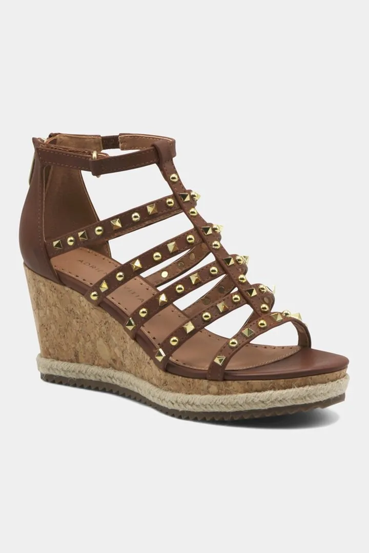Cactus Strappy Platform Wedge Sandal
