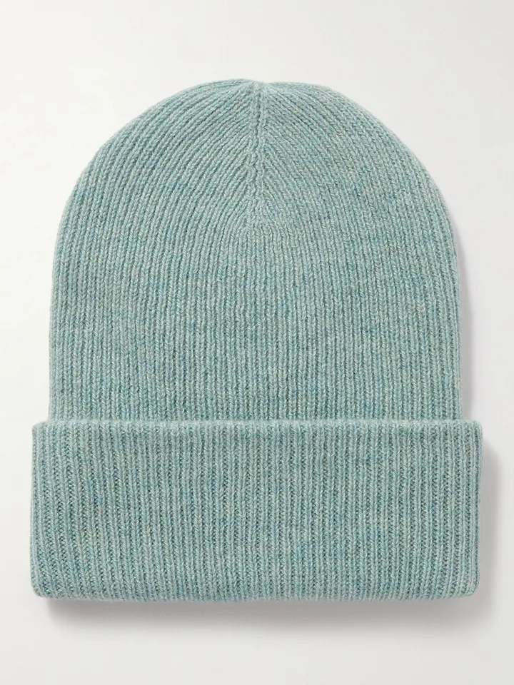 Parker Ribbed Cashmere Beanie