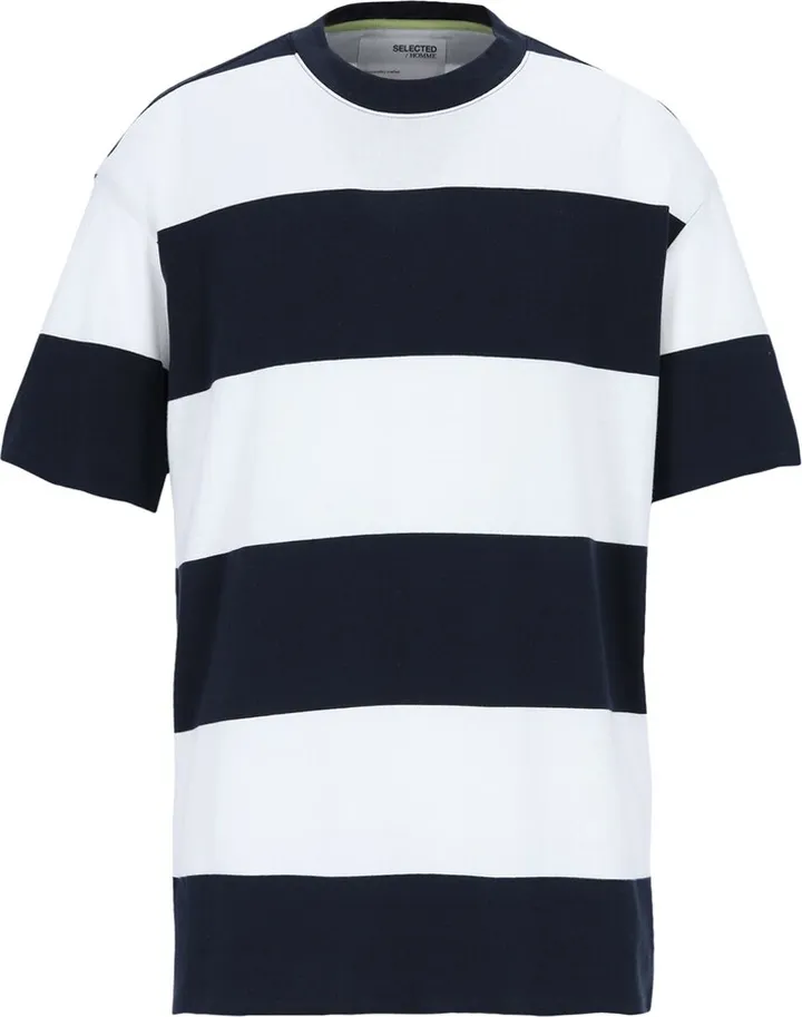 Slhloosebold Ss O-neck Tee G T-shirt Midnight Blue