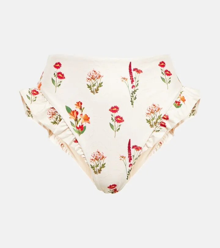 Jengibre Oasis floral bikini bottoms