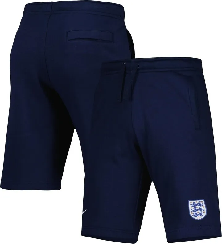 Men's Nike Navy England National Team Club Fleece Shorts