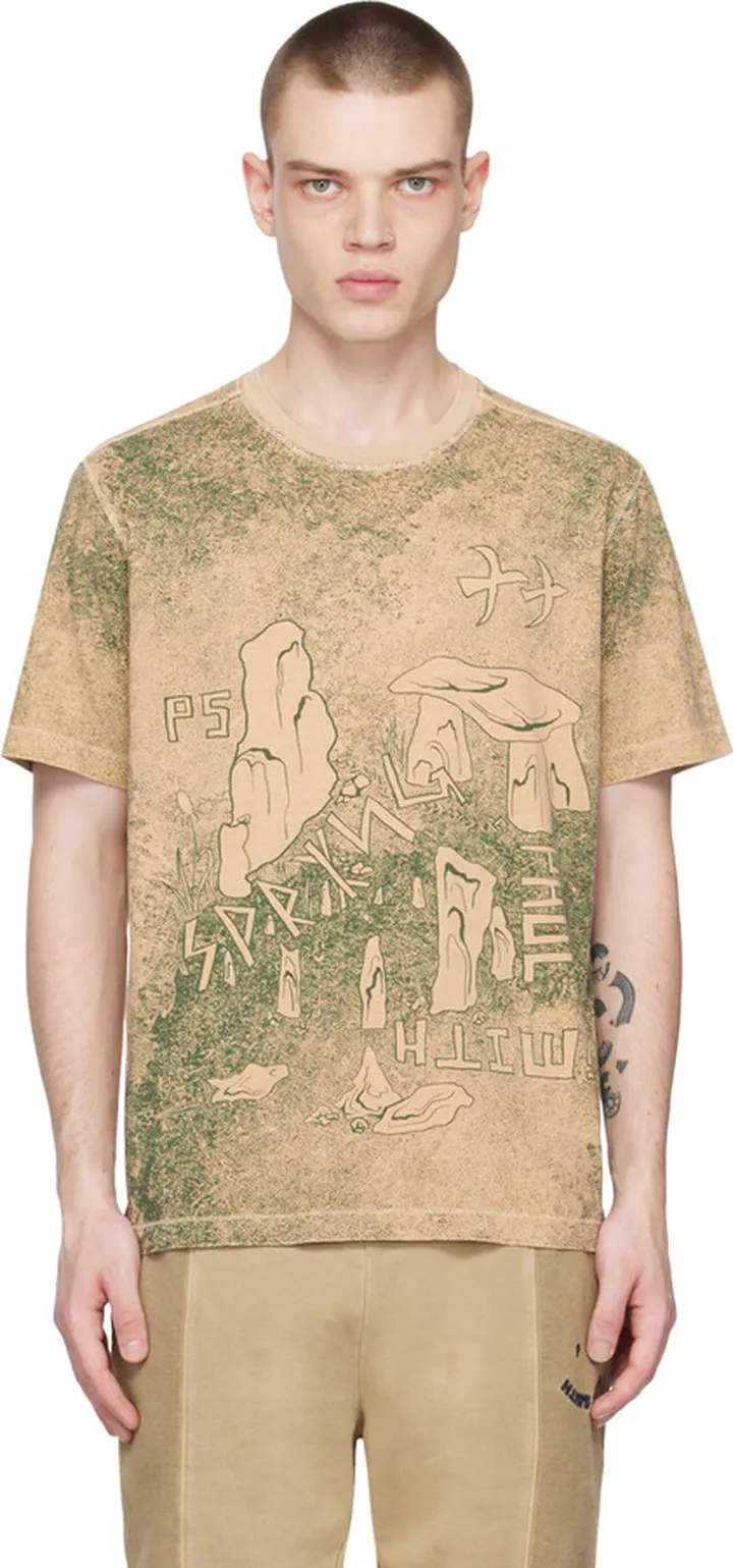 PS by Paul Smith Beige Standing Stones T-Shirt