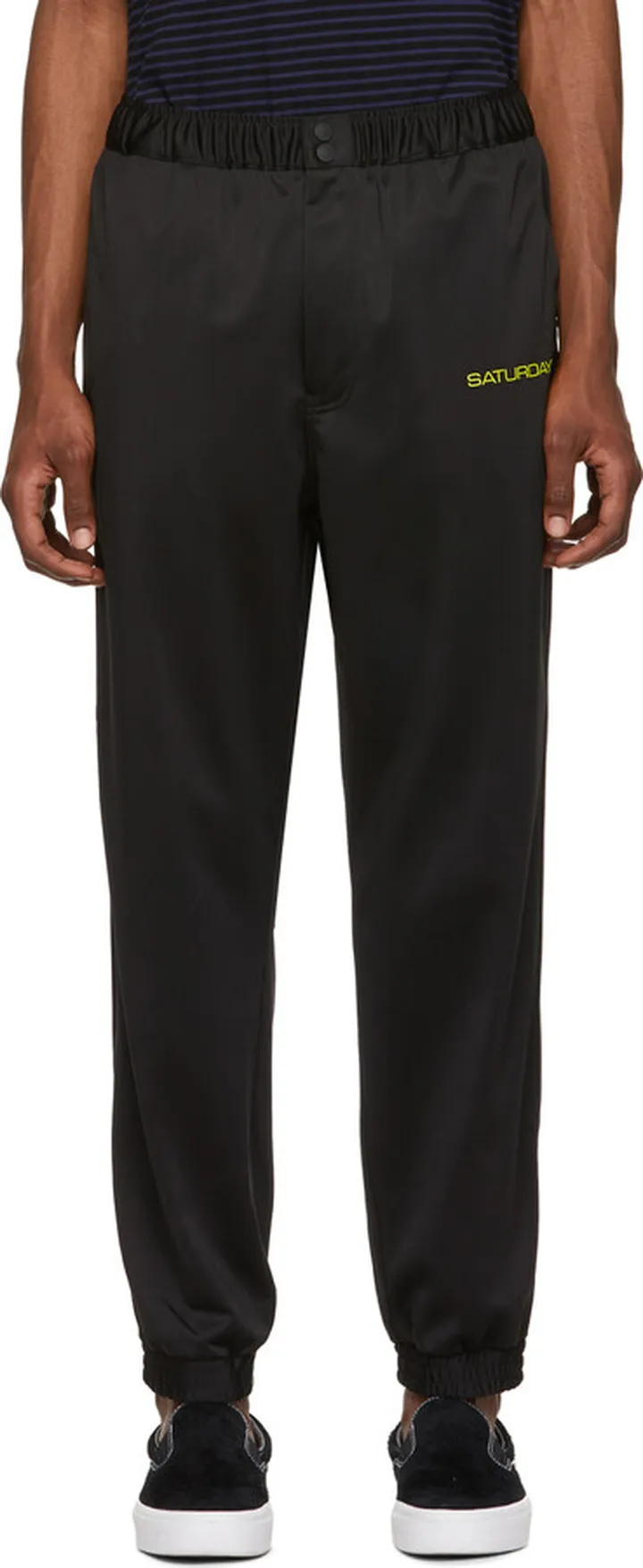 Saturdays NYC Black Gino Track Pants