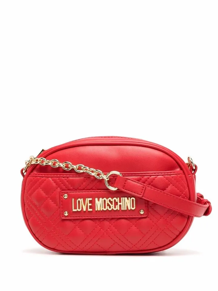 Quilted Logo-Plaque Crossbody Bag