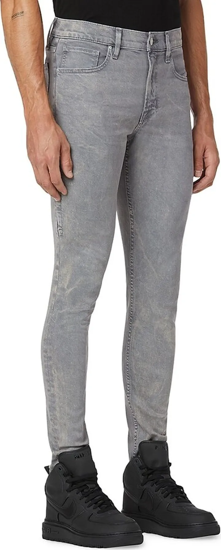 Zack Side-Coated Ash Skinny Jeans