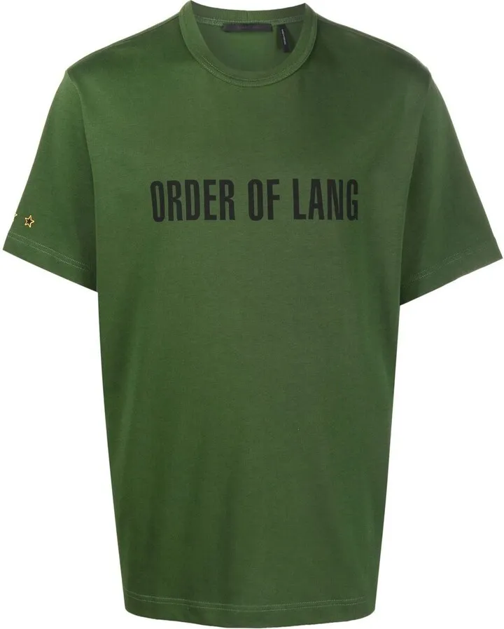 slogan-print cotton T-shirt