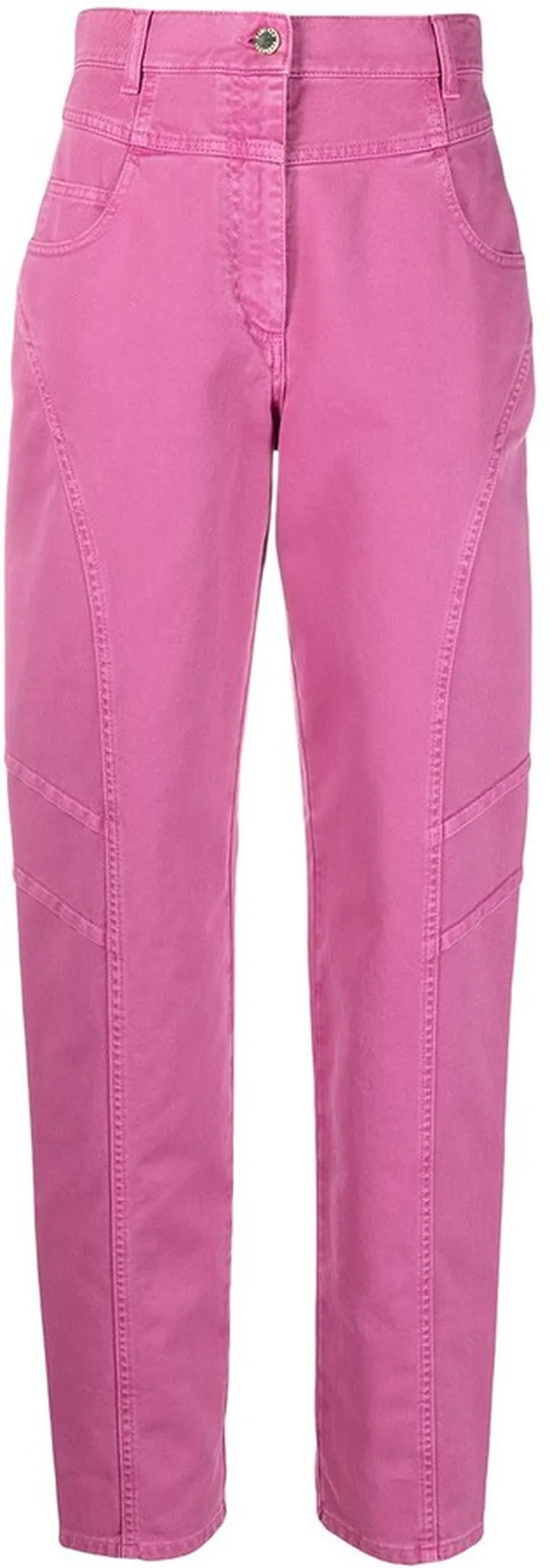 High-Rise Straight-Leg Trousers