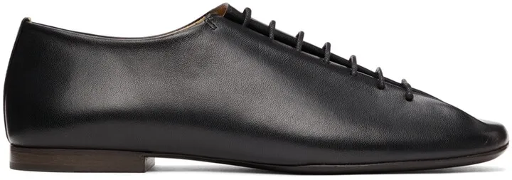 LEMAIRE Black Lace-Up Derbys