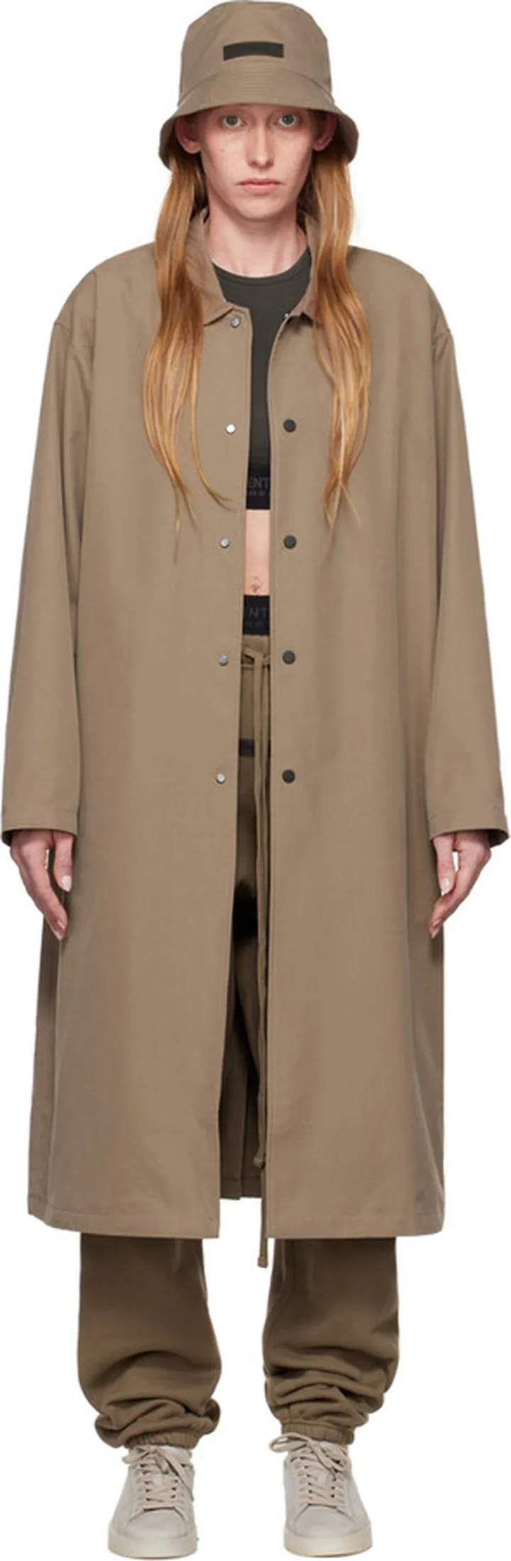 Essentials Brown Long Coat