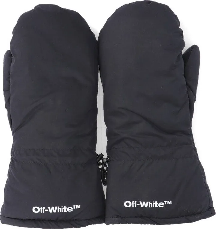 Off-White Bounce Logo Printed Padded Gloves