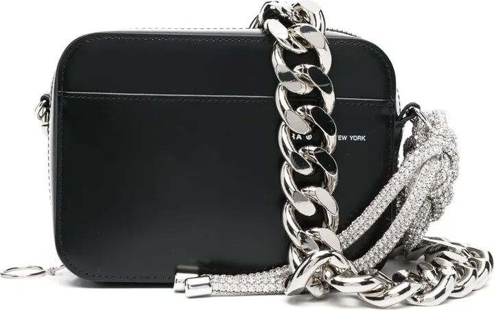 Chain-link Shoulder Bag And Crystals