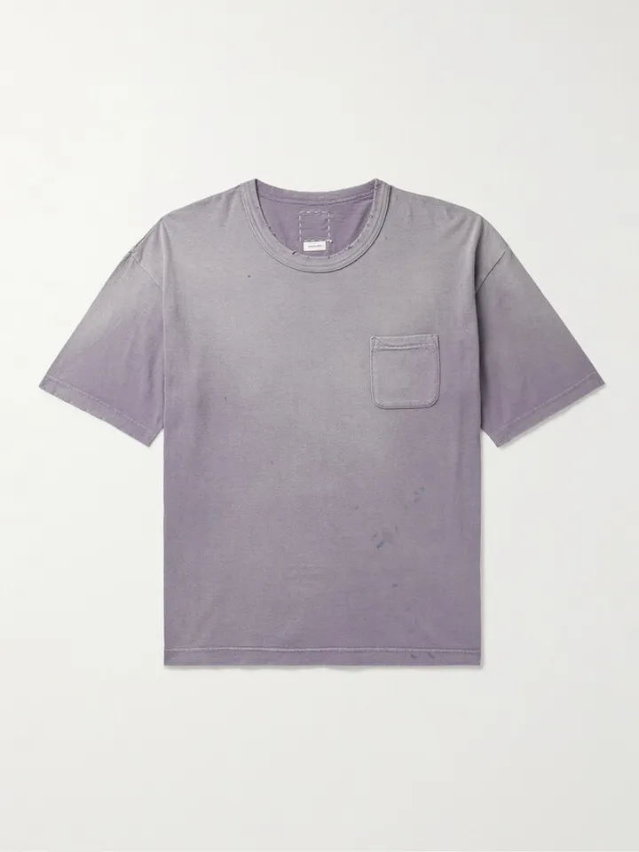 Amplus Distressed Cotton-Jersey T-Shirt